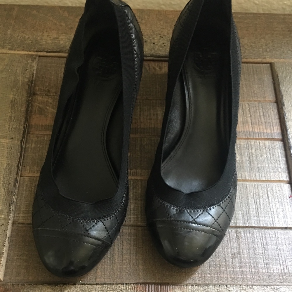 Tory Burch comfortable small heels 👠 Black shoes